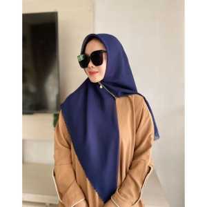 Hijab Motif Etnik Modern dengan Zipper - Bahan Poliester Nyaman