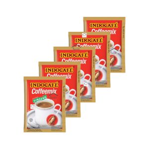 5PCS Indocafe Coffeemix Ginseng Minuman Serbuk Kopi Krimer dan Gula