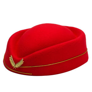 Topi Pramugari Wanita Topi Pramugari Emirates Topi Seragam Wanita Polos Tebal Premium