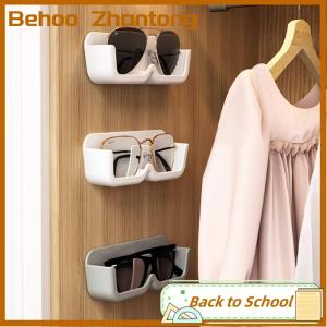 Behoo ชั้นวางแว่นตา1ชิ้นที่วางแว่นกันแดดแบบติดผนังกล่องเก็บของตกแต่งตู้เสื้อผ้าที่เก็บแว่นกันแดด