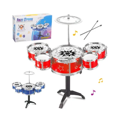 Mini Jazz Drum Rock Kids Education Percussion Musical Instrument Fun Toy Gift