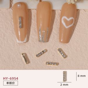 1pc New Japanese Shiny Gold Rhinestone Nail Art Accessories Golden Bear Heart Bow Pearl Nail Art Diamond Alloy Diamond Butterfly Nail Art Decoration