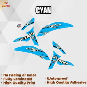 YAMAHA FINO FI MALAYSIAN DECALS (WATERPROOF LAMINATED FADE PROOF)