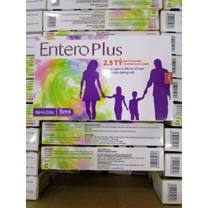 Men vi sinh Entero Plus cân bằng hệ vi sinh đường ruột - Hộp 20 ống ...