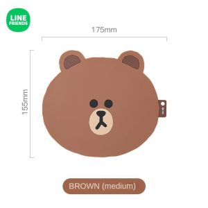 100% Authentic Line Friends Placemat Heat Resistant Anti-scalding Waterproof Oil-proof Silicone Tablecloth Childrens Anti-slip Mat LFB36