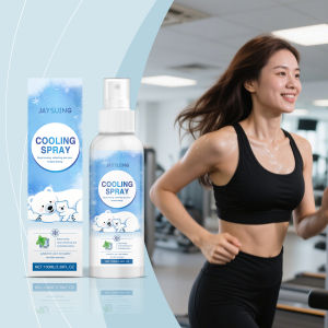 JAYSUING Xịt Làm Mát Cooling Spray 100ml - Xịt làm mát tức thì cho da giúp sảng khoái và giảm cảm giác nóng bức không dính hương bạc hà phù hợp mùa hè sau tập thể dục đi làm du lịch