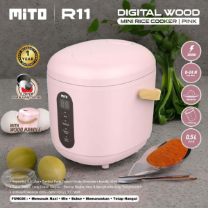 Rice Cooker Mini Digital Mito R11 Low Watt Multifungsi 1/2 Liter - Reskuker Kecil Hemat Listrik