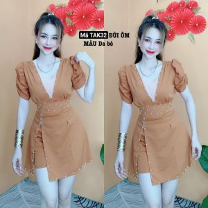 SÉT ĐẦM KÈM QUẦN ĐÙI DỄ THƯƠNG-MẶC TÔN DÁNG TAK32
