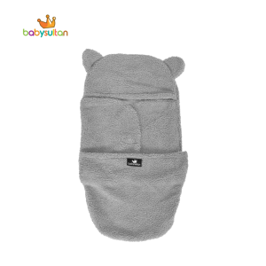 Selimut Bedong Bayi Karakter Beruang Newborn Instant Bahan Bulu Lembut Babysultan