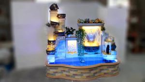 European Style Home Decoration Rockery Fountain Water Landscape Ho Courtyard Fish Pond Fengshui Wheel Villa Living Room Big Decorations