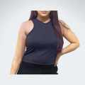 Bea Racer Croptop Sando – Plus Size, Cotton Spandex, Comfy Fit (L-2XL). 