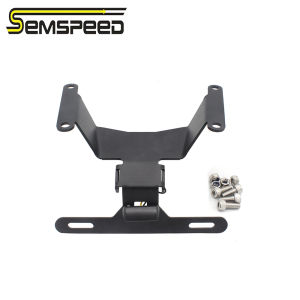 SEMSPEED For Honda CB650R CB650 R CB 650R 2019 2020 2021 2022 Rear Fender Registration Bracket License Plate Holder Frame with LED light