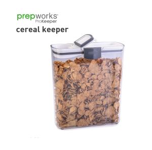 Prepworks by Progressive Cereal Prokeeper 2.6L BPA Free Plastic 3-Quart Pro Keeper Cereal Keeper 1 Piece PKS-150 Food Cereal Storage Container