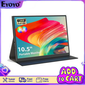 EYOYO Portable 10.5 inch Monitor HDR 1920x1280 Small Monitor 100% SRGB IPS Display Second Screen External USB C Monitor  for Laptop PC PS4 Xbox Mobiles