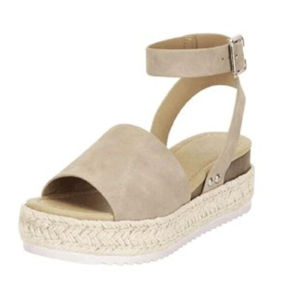 Free Shipping Plus-Size WomenS Shoes Thick-Soled WomenS Sandals Single-Strap Sandals Wedge Heels Rope Sandals Lightweight Sandals Thick-Soled High-Heeled Sandals For Women