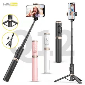ไม้เซลฟี่มาใหม่ล่าสุด รุ่นQ12ไม้เซลฟี่กันสั่นมือถือ ไม้เซลฟี่ 3 ขาไม้ใช้กันสั่นไม้เซลฟี่พร้อมรีโมทไม้เซลฟี่อันเล็กไม้เซลฟี่บลูทูธ