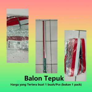 Balon tepuk / pentung / suporter / merah putih / 17 agustus / 17an