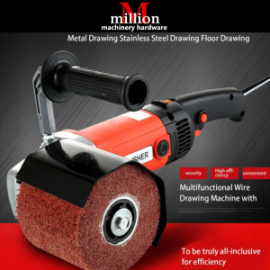 1400w Electric Metal Wire Drawing Machine Portable Polishing Machine for Stainless Steel Polishing Treatment