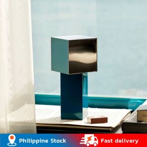 💥Dream Best🔥 Denmark Autumn New Rechargeable Desk Lamp Cream Style Portable and Exquisite High Beauty Bedroom Geometric Dimming Floor Lamp