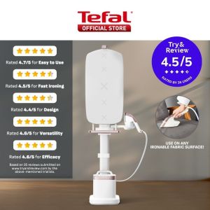 (NEW) Tefal IXEO Vision All-in-One Steaming Ironing Solution Garment Steamer QT1811 - 5 Angle Tilt Board No Burns