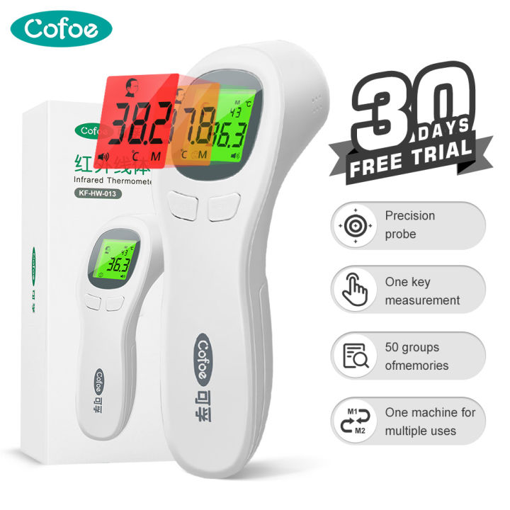 Cofoe 2 In 1 Infrared Thermal Sensor Forehead Non Contact Thermometer Scan Handle Temperature 4793