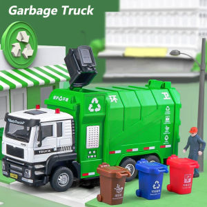 【RUM】1:50ชั่งขยะรถบรรทุกรถโลหะผสมรุ่นแสงและเสียงเอฟเฟกต์รถโมเดลของเล่นสำหรับเด็กผู้ชายของเล่นเด็กของขวัญวันเกิดรถของเล่นเด็กรถโมเดลรถของเล่นรถโมเดลการเก็บของเล่น รถขยะของเล่น รถขยะ - Lazada