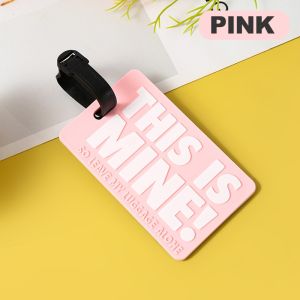 Luggage Tags Fashion Silicone Portable Travel Labels Travel Accessories English Letter