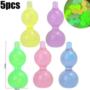 YESPERY ของเล่นบรรเทาความเครียดน้ำเต้าขนาดเล็กเรืองแสง5ชิ้นปลายนิ้วบิดเกลียวน้ำเต้าเล็กๆที่นักเรียนชอบ
