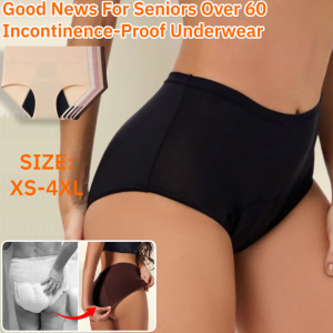 Incontinence-Proof Underwear Women Period Antibacterial Cotton Briefs Leak Proof Bed Wetting Care Pants
