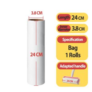 【COD】24cm Adjustable Sticky Hair Roller Long Handle Hair Dust Pet Fur Remover Curtain Cleaner Rambut Melekit Pelekat