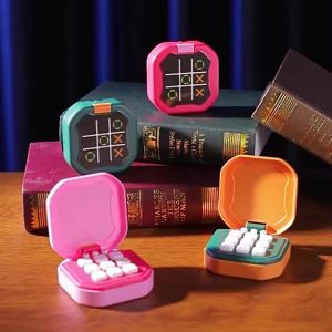 Tic-Tac-Toe Board Board Multifunctional Electronic Games Montessori Puzzle Table Game Chess Chess Set Portable For Adults Kids