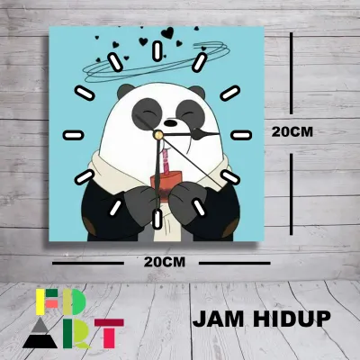 Jam Dinding Karakter Unik Model Kotak Motif Kartun