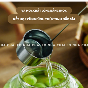 Bộ 2 Chai Kombucha Thủy Tinh Và Hủ Nắp Khóa Gài Kín Hơi 1000ML - Đựng Thực Phẩm Lên Men