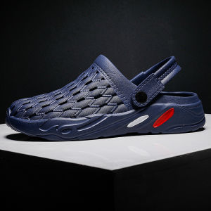 Free Shipping Summer MenS Slip-On Sandals With Non-Slip Wear-Resistant Soft Soles Closed-Toe Design Thick Soles Beach Sandals Trendy Brand Height-Increasing Beach Sandals