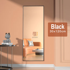 Whole Body Mirror With Stand For Room HD Vertical Wall Mirror Sticker Full Body Bathroom Mirror Wall Decor With Frame Floor Mirror Wall Mirror For Living Room