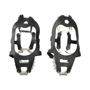 Băng Tuyết gai crampons Cleats giày dép kéo cho trượt tuyết trượt trên 18 răng Ice Grip lớp phủ chống trượt Giày Boot Ice Traction