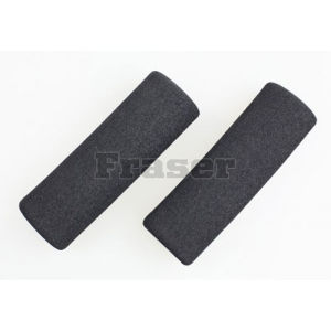2pc Universal Motorcycle Slip-on Grip Covers Motorbike Anti Vibration Handle Bar Cover Grip Puppies Rubber