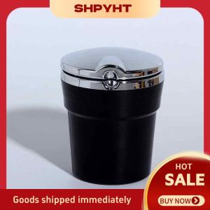 SHPYHT✨ Universal Car Ashtray With Led Light Spill Proof Covered Design for Car Truck Interior Supplies