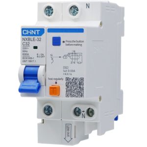 ELCB RCBO CHINT NXBLE-63 1P+N 6A/10A/16A/25A 30mA ORIGINAL