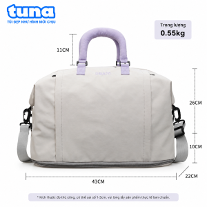 Túi Xách Du Lịch TUNA Vải Oxford 20-35L Mở Rộng Dung Tích 10cm Đa Năng Có Dây Đeo Vai [T003]