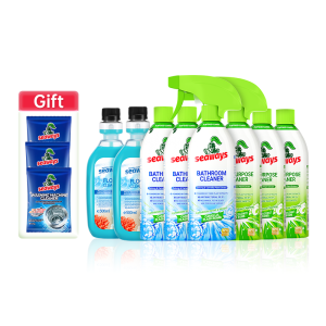 Seaways House Cleaning Gift Pack Set Multipurpose Detergent Descaling Combination Spary