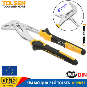 Kìm mỏ quạ 7 lỗ công nghiệp TOLSEN 10 inch/ 250mm thép CrV cao cấp mạ Niken chống gỉ kìm kẹp giữa vặn ống nước chuyên nghiệp kìm 7 lỗ điều chỉnh khẩu độ ngàm kìm linh hoạt