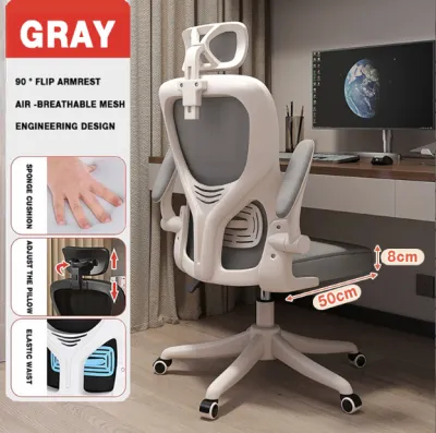 Ergonomic Chair Office Chair Heavy Duty 9D Arm Adjustable Reclining Chair With Foot Rest Comfort