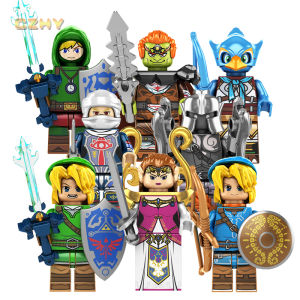 The Legend of Zelda Link Hick Zelda Princess Revali Tears of The Kingdom Mini Puzzle Building Block Figure Toys Kids Gift KF6184