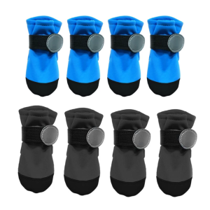 Dog Paw Protectors 4PCS Pet Shoes with Water Resistant AntiSlip Reflective Design for Small Dog Walking Hiking