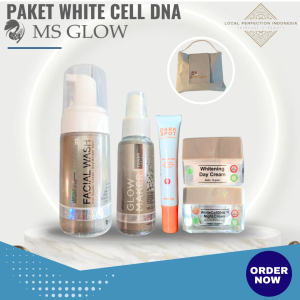MS GLOW White Cell DNA Paket MS GLOW White Cell DNA Untuk Kulit Kusam Noda Hitam Lembabkan Kulit Menguatkan Skin Barrier
