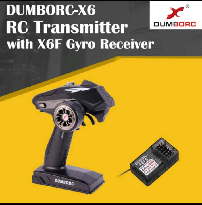 DumboRC Dumbo X6 2.4G 6CH Transmitter with X6FG Gyro Receiver | Lazada PH