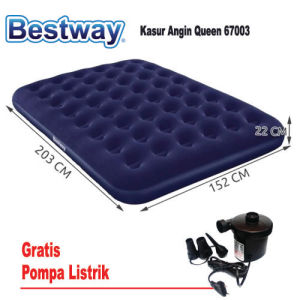 Kasur Angin Bestway Queen 67003 free Pompa Listrik