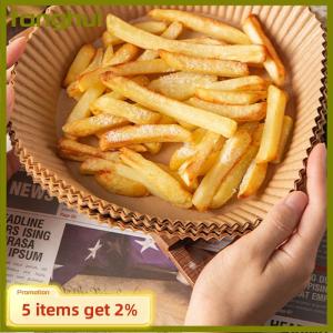 fanghui 25 50 cái nồi chiên không khí dùng một lần giấy lót giỏ chống dính dầu-bằng chứng giấy da Vòng Airfryer giấy nướng phụ kiện nhà bếp