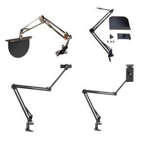 Cellphone Mount for Tabletop Bed Phone Support Cradle Holder Angle Adjustable Phone Tablet Stand Rotating Lazy Bracket